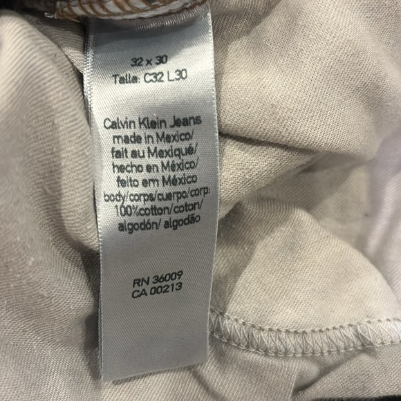 Calvin Klein Relaxed Straight Men's Dark Blue Jeans - Picture 5 of 5